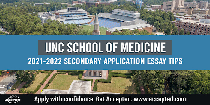 UNC Chapel Hill School of Medicine essay tips and deadlines